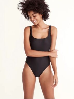 Madewell Second Wave Square Neck Tank One Piece Swimsuit Size Large